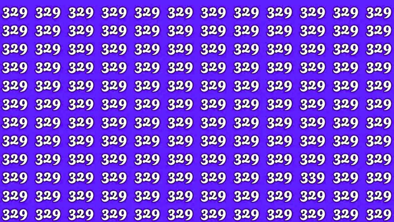 Spot the Number 339: An Optical Illusion Only the Sharpest Eyes Can Solve