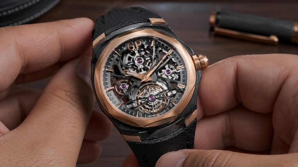 Girard-Perregaux Neo Constant Escapement in Pink Gold & Carbon – Hands-On Skeletonized Luxury